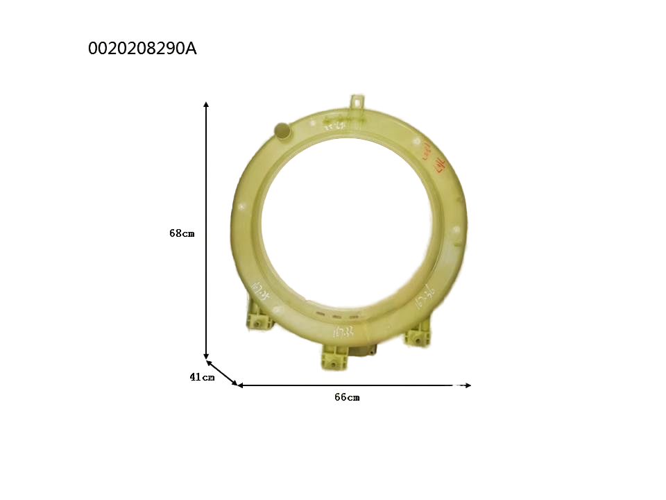 Полубак передний (стенка) стиральной машины Haier 0020208290A, оригинал