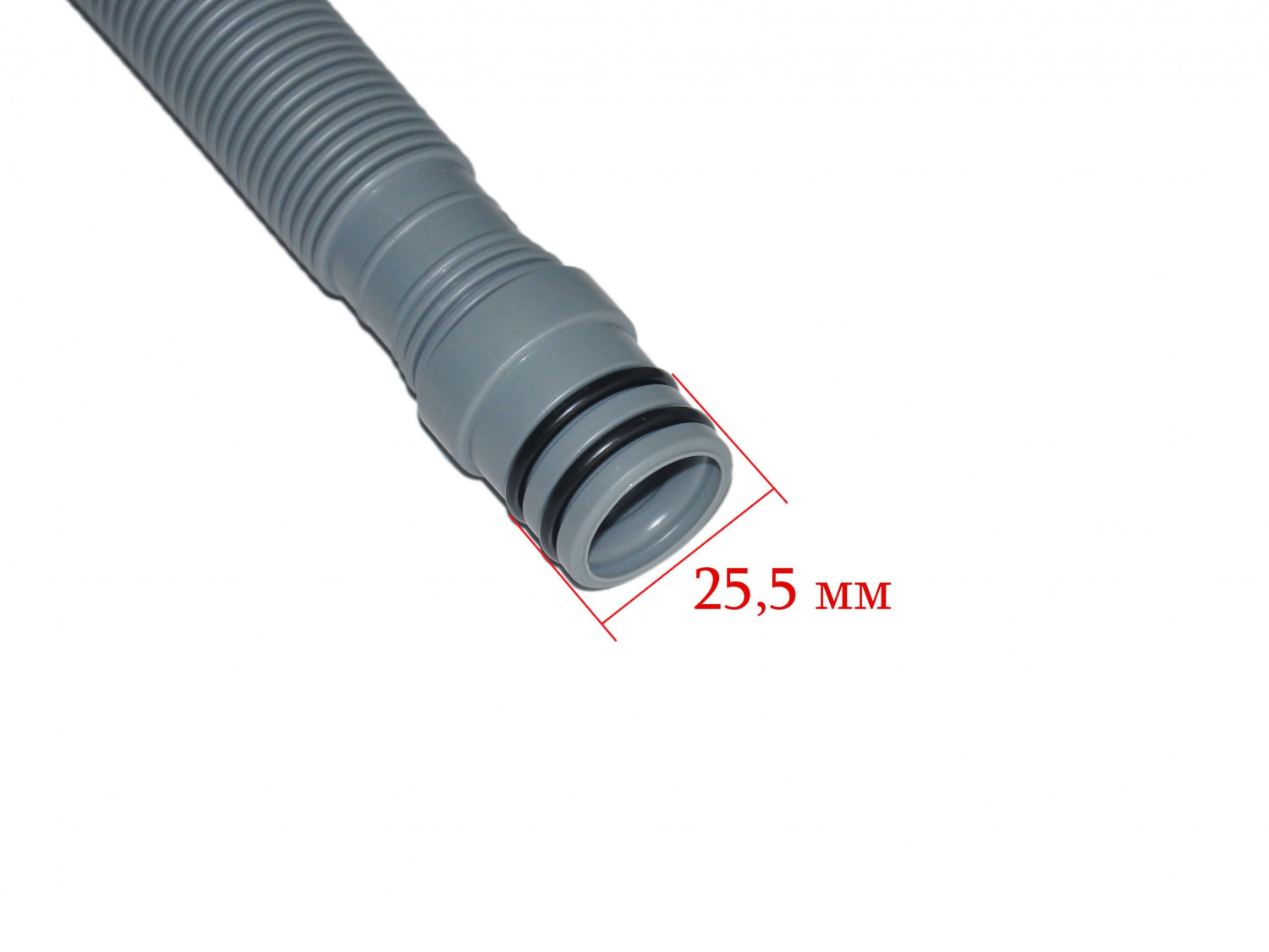 Шланг сливной посудомоечной машины Indesit, Ariston, Whirlpool L1750мм, 180˚, Ø 25.5/27мм, C00273284