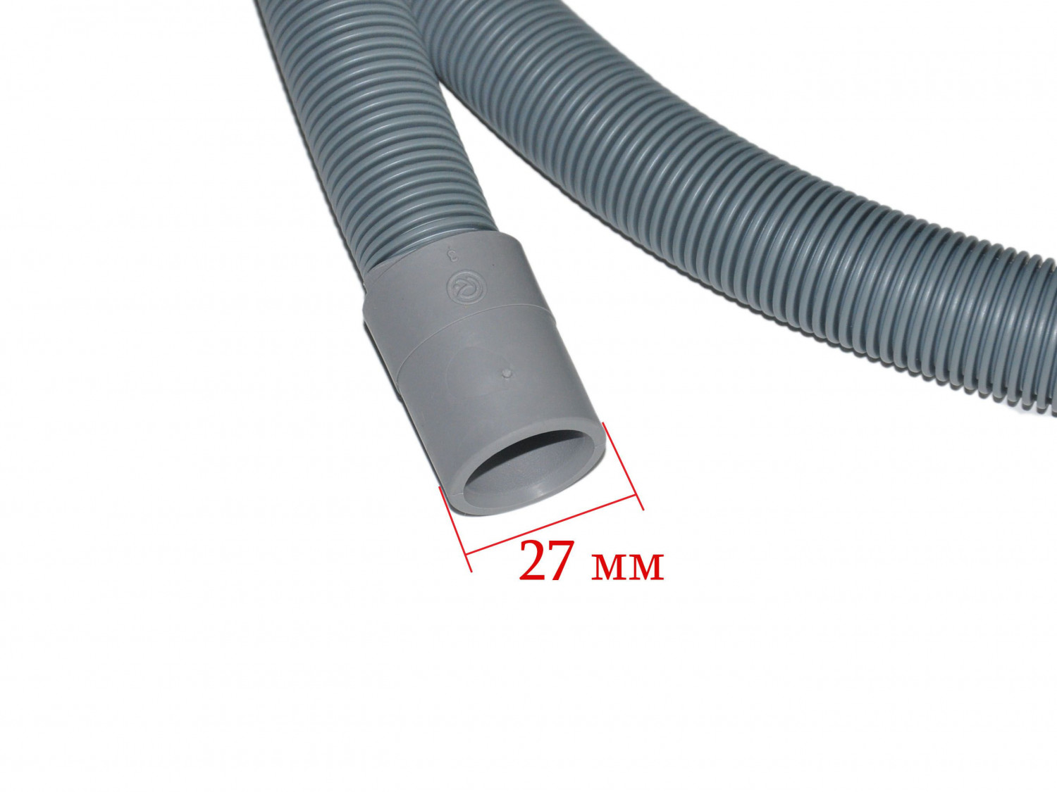 Шланг сливной посудомоечной машины Indesit, Ariston, Whirlpool L1750мм, 180˚, Ø 25.5/27мм, C00273284