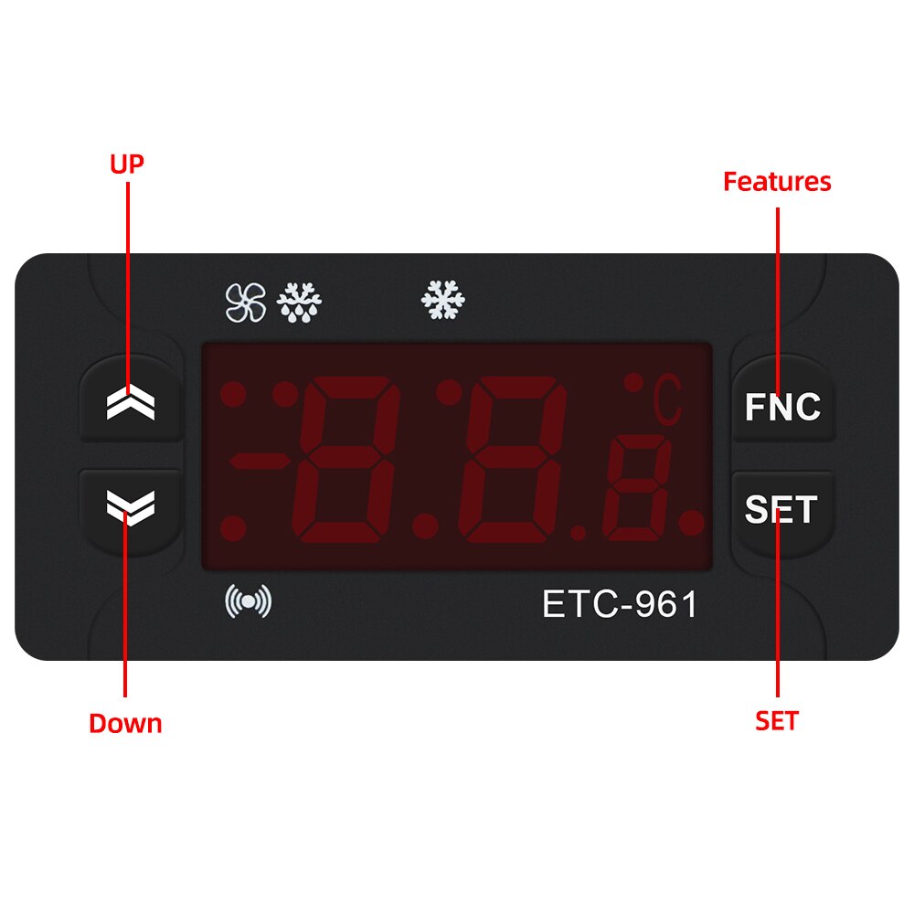 Электронный блок контроллер Elitech ETC961 (аналог ID961 1 датчик)