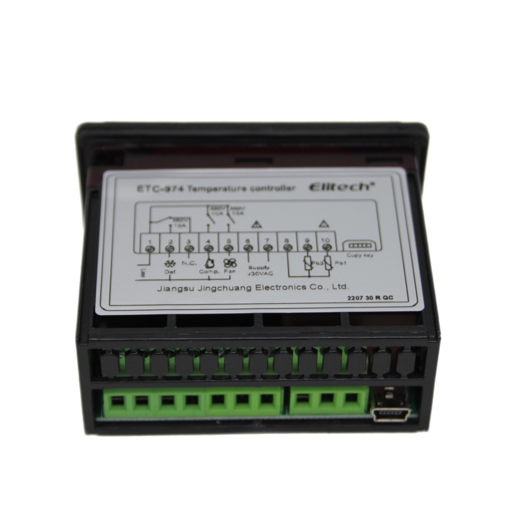 Электронный блок контроллер Elitech ETC974 (аналог Eliwell ID974 2 датчика)