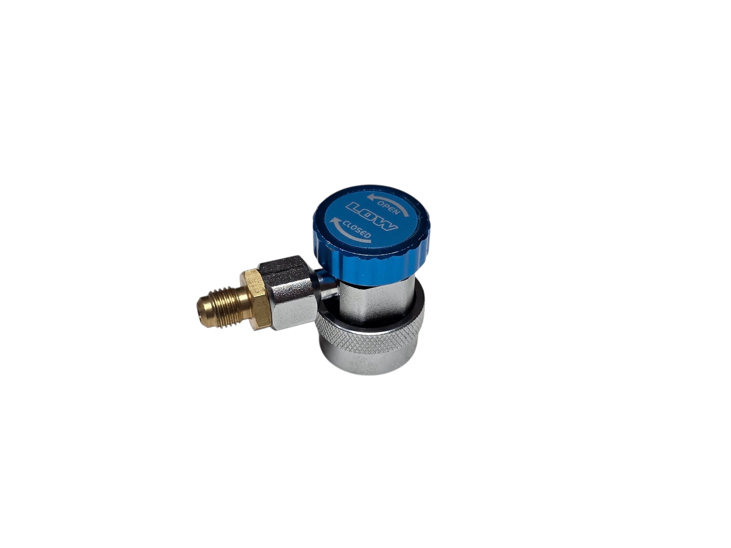 Вентиль сервисный QC-19L R134 -1/4, угловой 90`, с переходником, низкое
