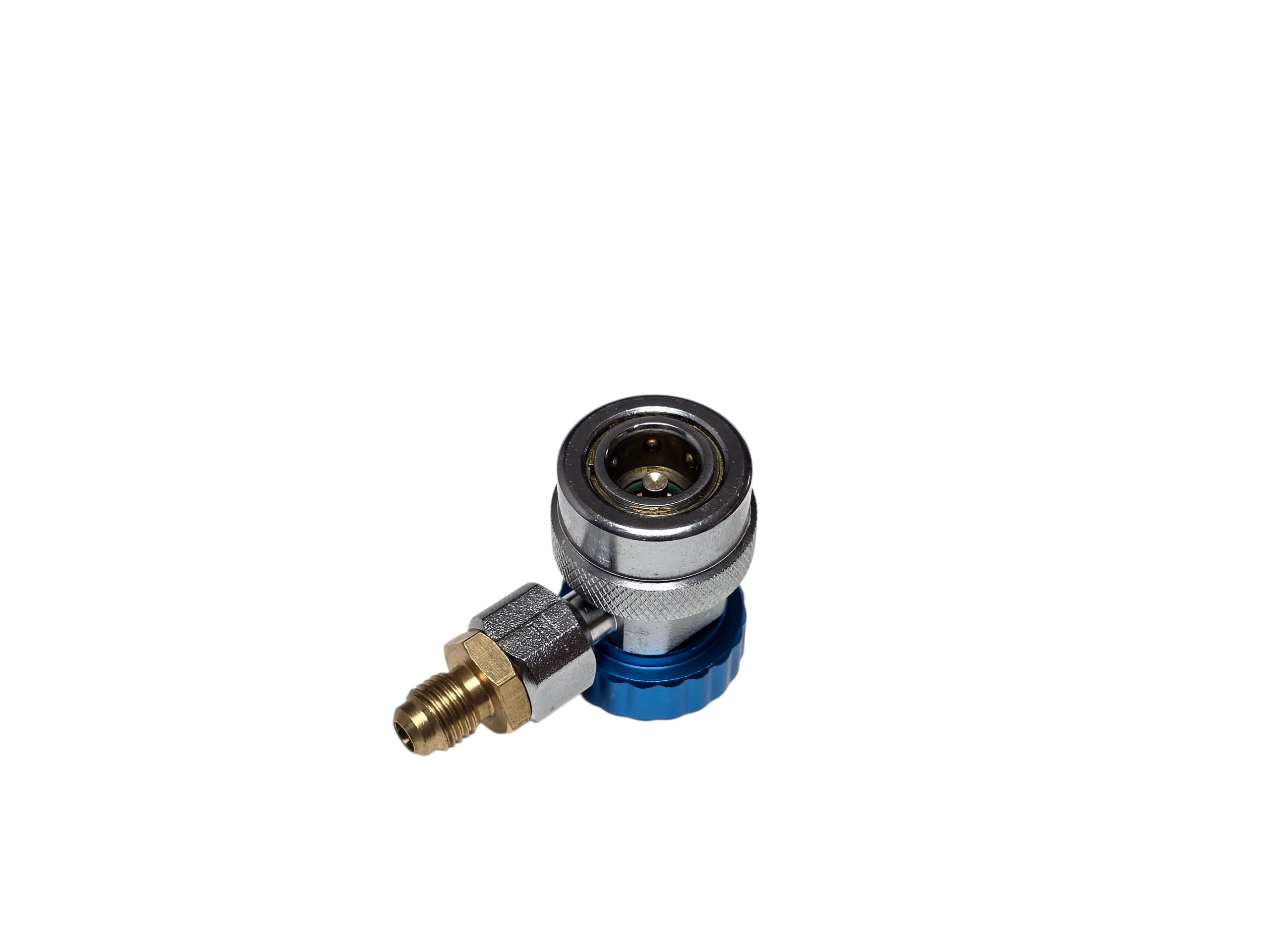 Вентиль сервисный QC-19L R134 -1/4, угловой 90`, с переходником, низкое