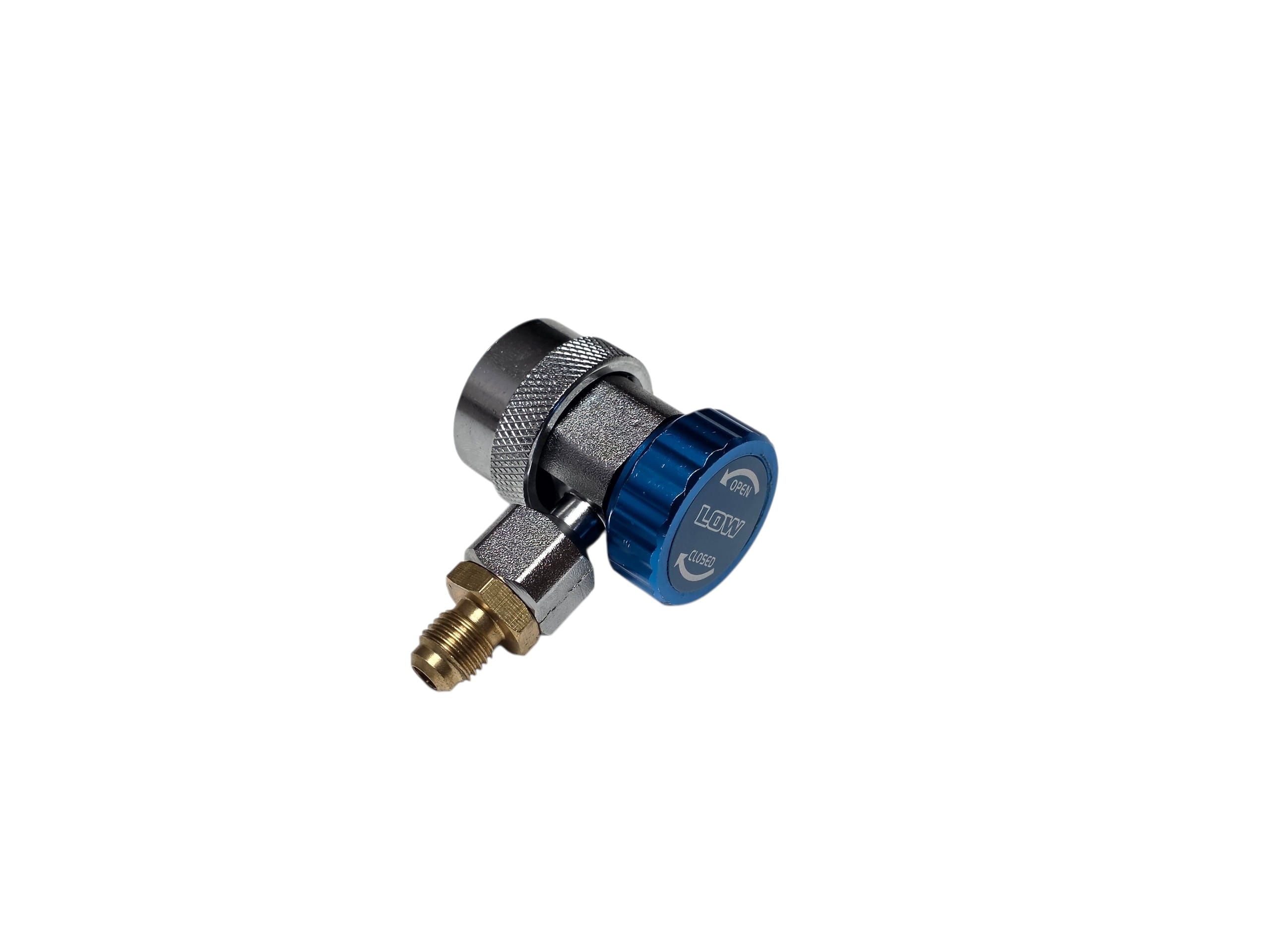 Вентиль сервисный QC-19L R134 -1/4, угловой 90`, с переходником, низкое