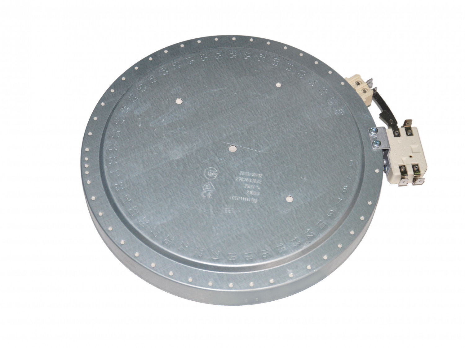 Конфорка стеклокерамики D230мм 2100W электрической плиты Whirlpool, Ikea 481231018892