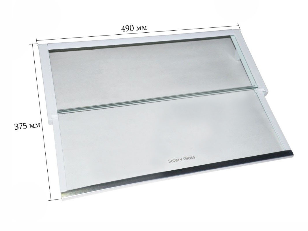Полка стеклянная холодильника Haier(White) складная 490х375 0530024986, оригинал