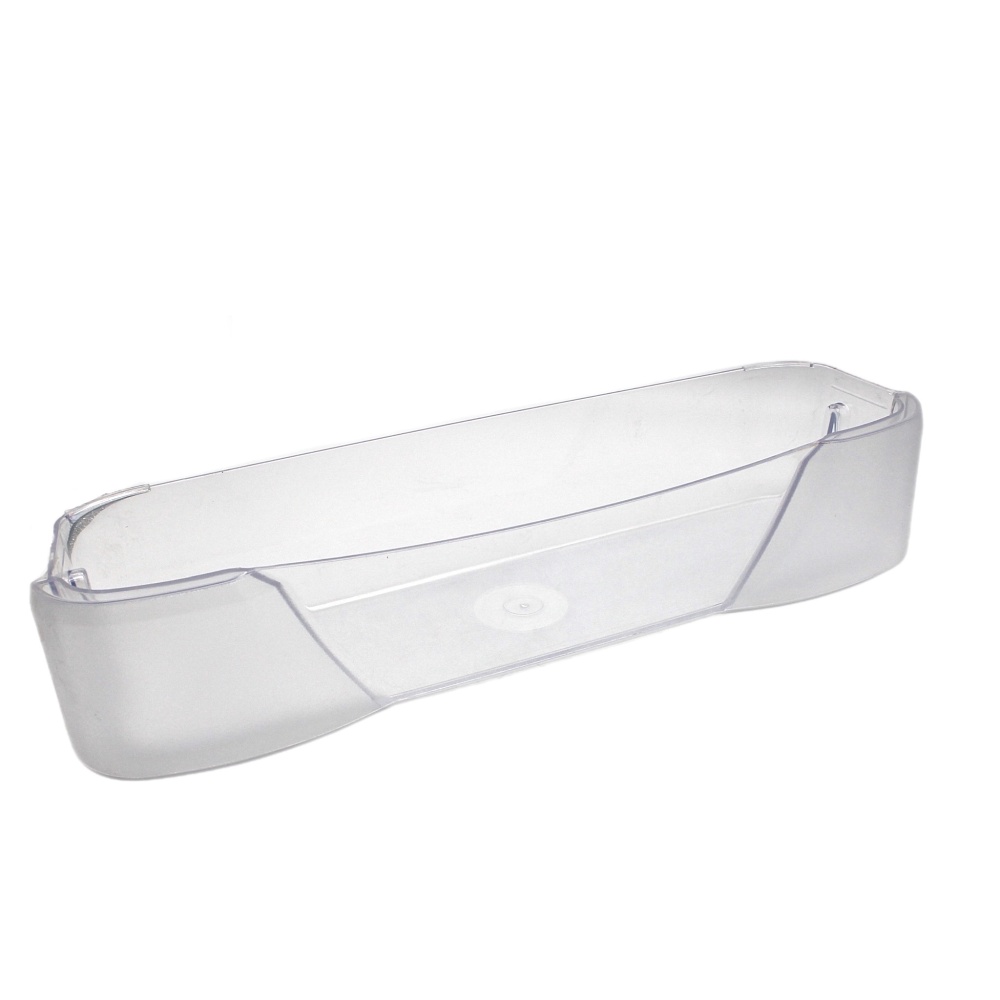 Полка балкон двери (нижняя, широкая, прозрачно-матовая) холодильника Бирюса 600-я серия 480*105*90мм