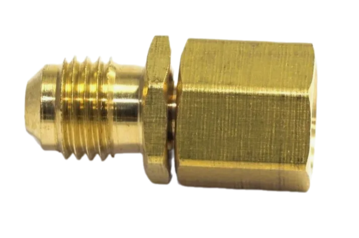 Переходник к баллону R600, R134, R407, латунный (клапан) 1/4'' M-7/16'', арт. СН-336
