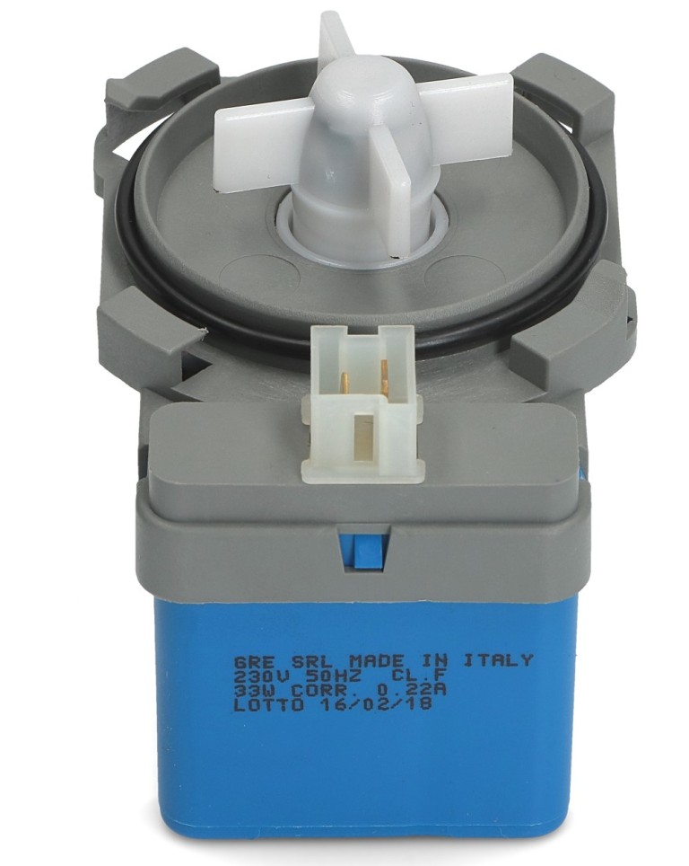 Двигатель сливного насоса (4 защелки, клеммы вперед, 33W, GRE) Bosch/Siemens для BOSCH MAXX4