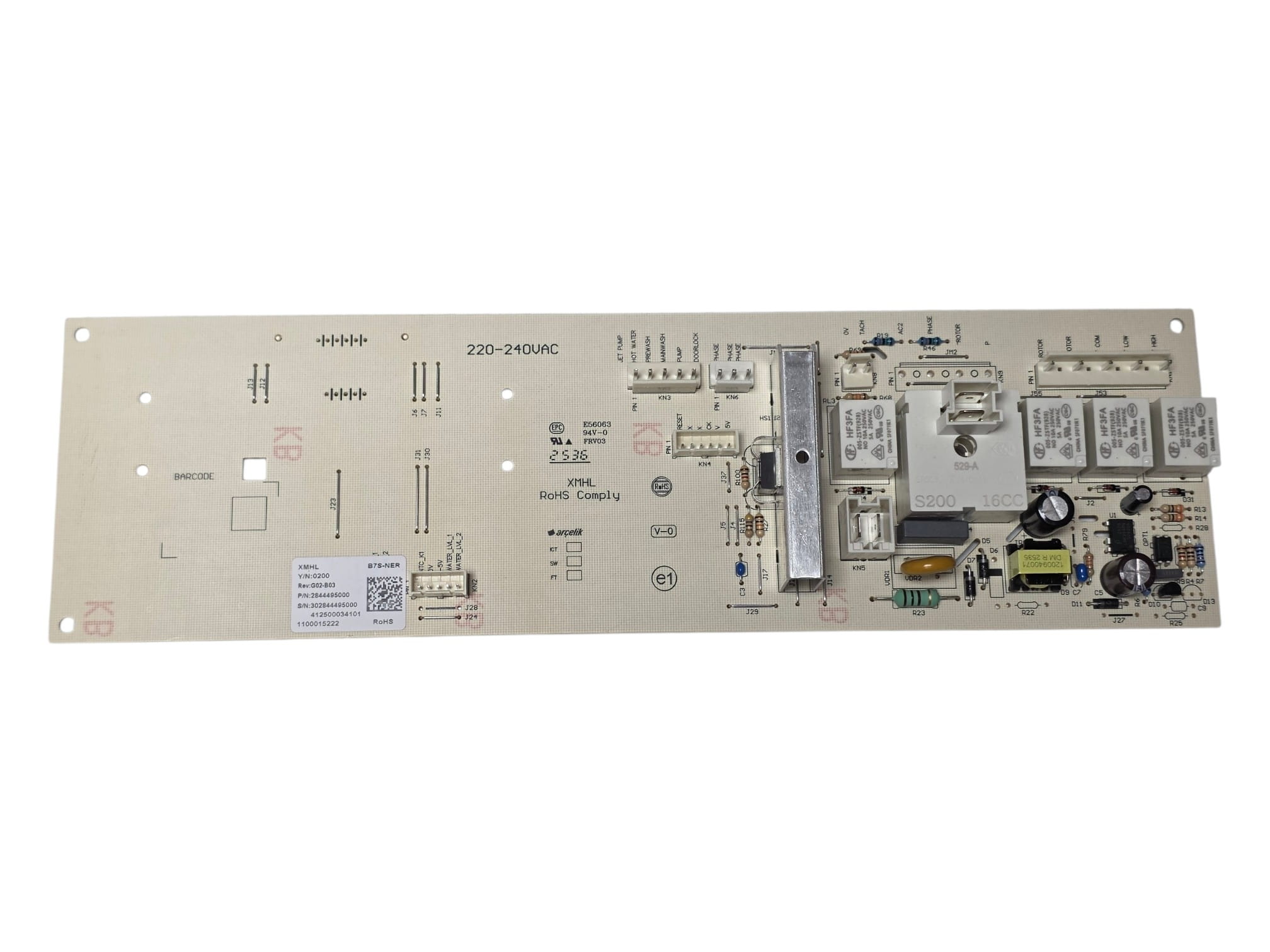 Электронный модуль управления стиральной машины Beko 2844495840, оригинал