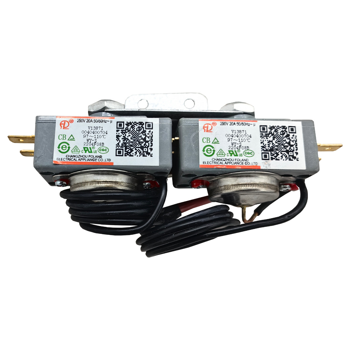 Термостат водонагревателя Haier защитный (97-110°C, 20А, 250V) 0040400704, оригинал