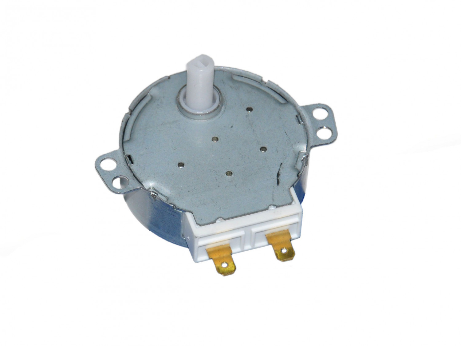 Двигатель вращения тарелки СВЧ (220V, 4W, 5/6 RPM, 49TYZ-A2, шток-17мм, пластик)