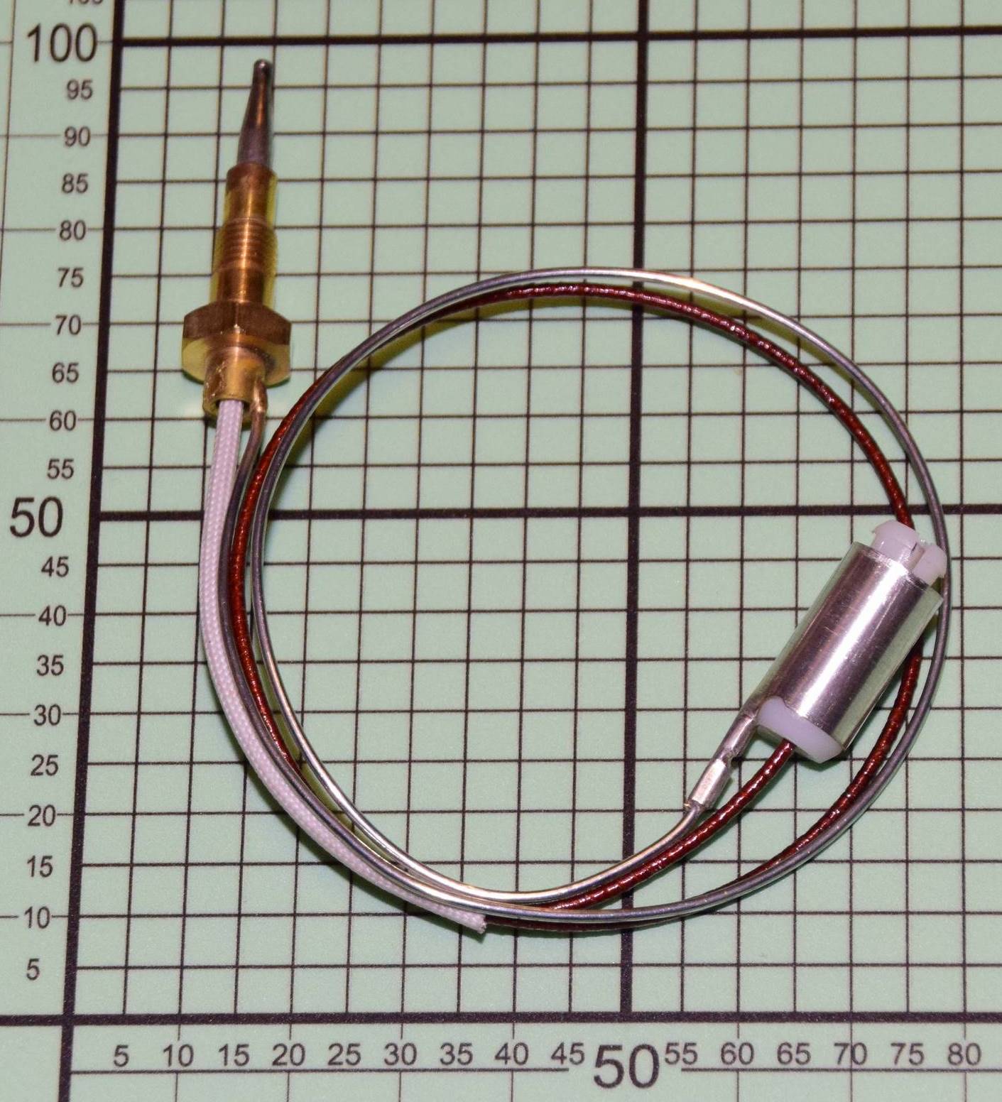 Датчик газконтроля (термопара) Hansa 450мм 1039791, 8035203, 1013048, 1013021, оригинал
