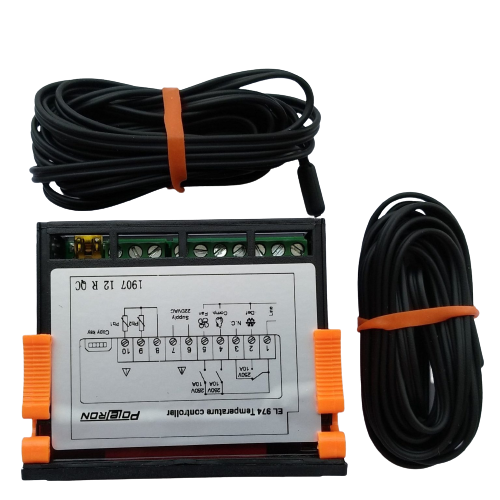 Электронный блок контроллер Poletron EL974 PRO (2 пластиковых датчика) 16A