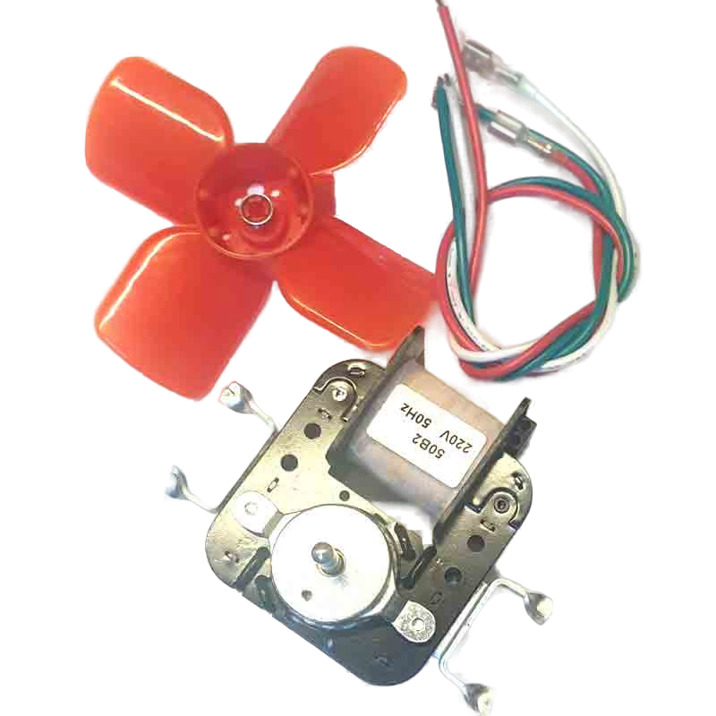 Двигатель вентилятора холодильника универсальный с крыльчаткой, шток L17мм, крыльчатка D105мм