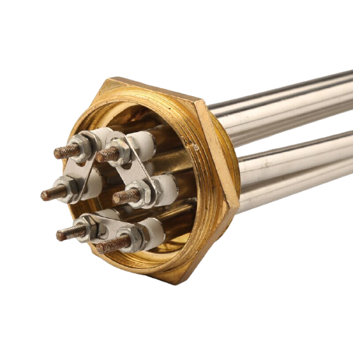 ТЭН водонагревателя тройной 12000W 380V под датчик D58мм L330мм, VN034