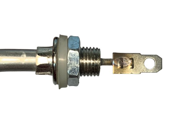 ТЭН фритюрницы 2000w 220-240V 180х200мм H175мм, резьба D11,5мм, клеммы 180мм