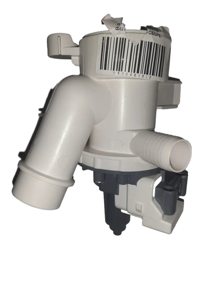 Насос сливной B12-6A в сборе с улиткой стиральной машины Haier, Candy 0530081813, оригинал