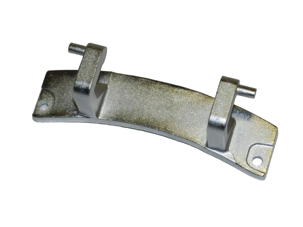 Петля люка стиральной машины Haier 0020101189 13,6см (хромированная)
