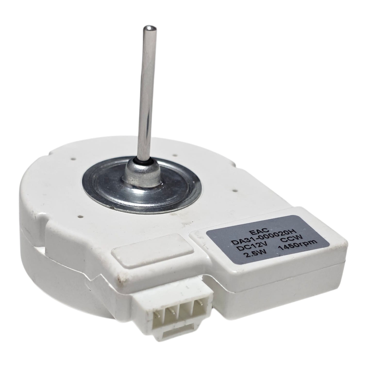 Двигатель вентилятора холодильника Samsung No-frost DA31-00020H DC12V 2,5W 1450rpm, шток D3мм L33мм