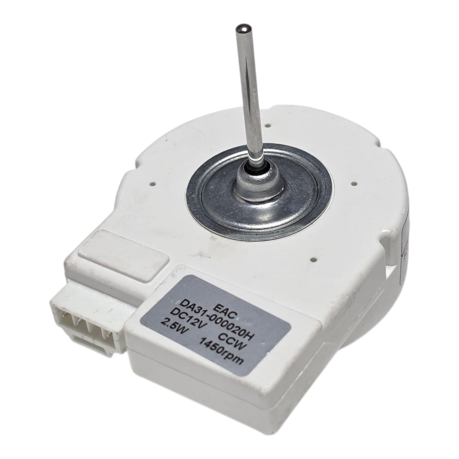 Двигатель вентилятора холодильника Samsung No-frost DA31-00020H DC12V 2,5W 1450rpm, шток D3мм L33мм