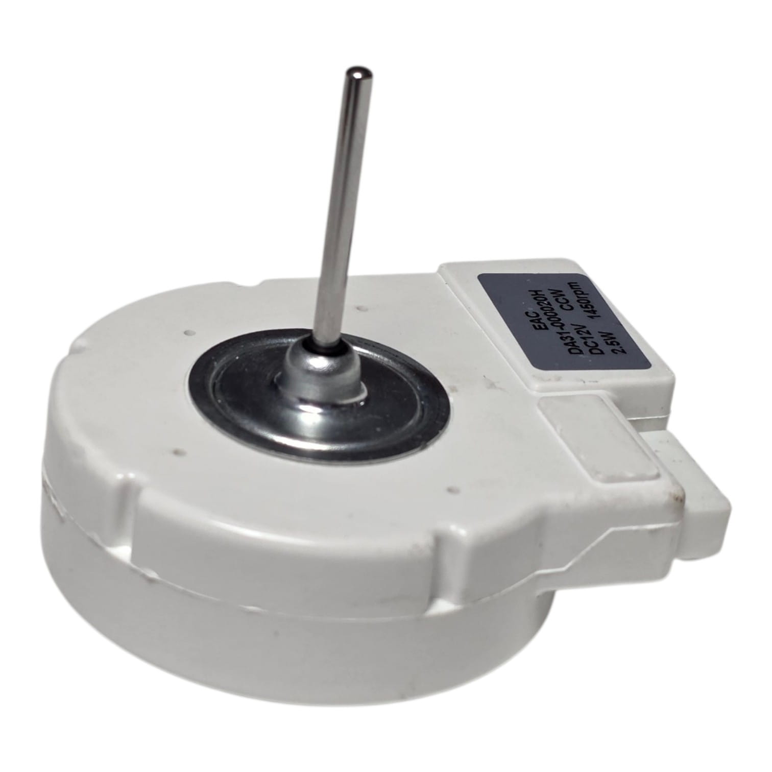 Двигатель вентилятора холодильника Samsung No-frost DA31-00020H DC12V 2,5W 1450rpm, шток D3мм L33мм