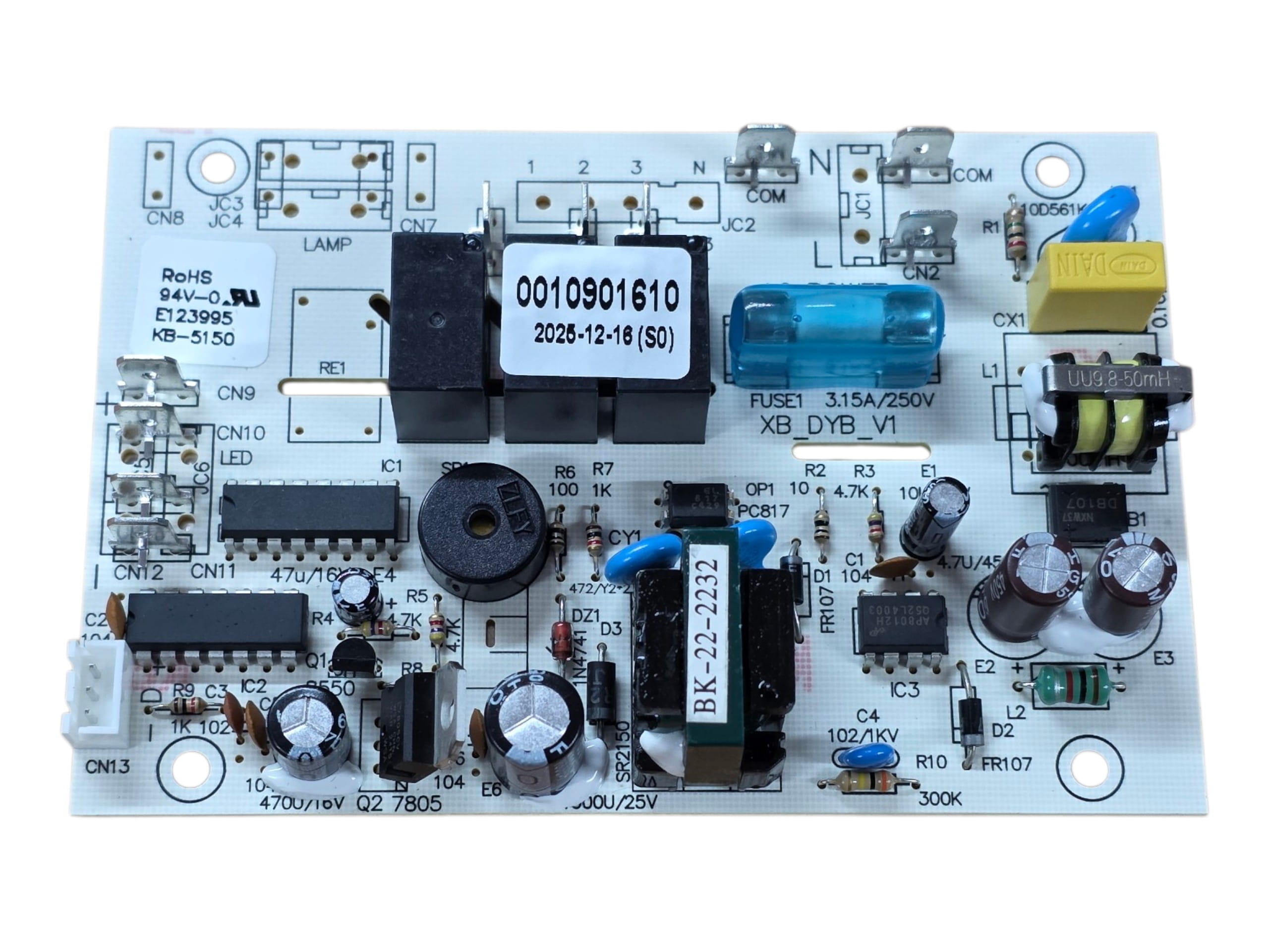 Модуль (силовой) вытяжки Haier 0530056334 под клеммы, 3-х скоростной, оригинал