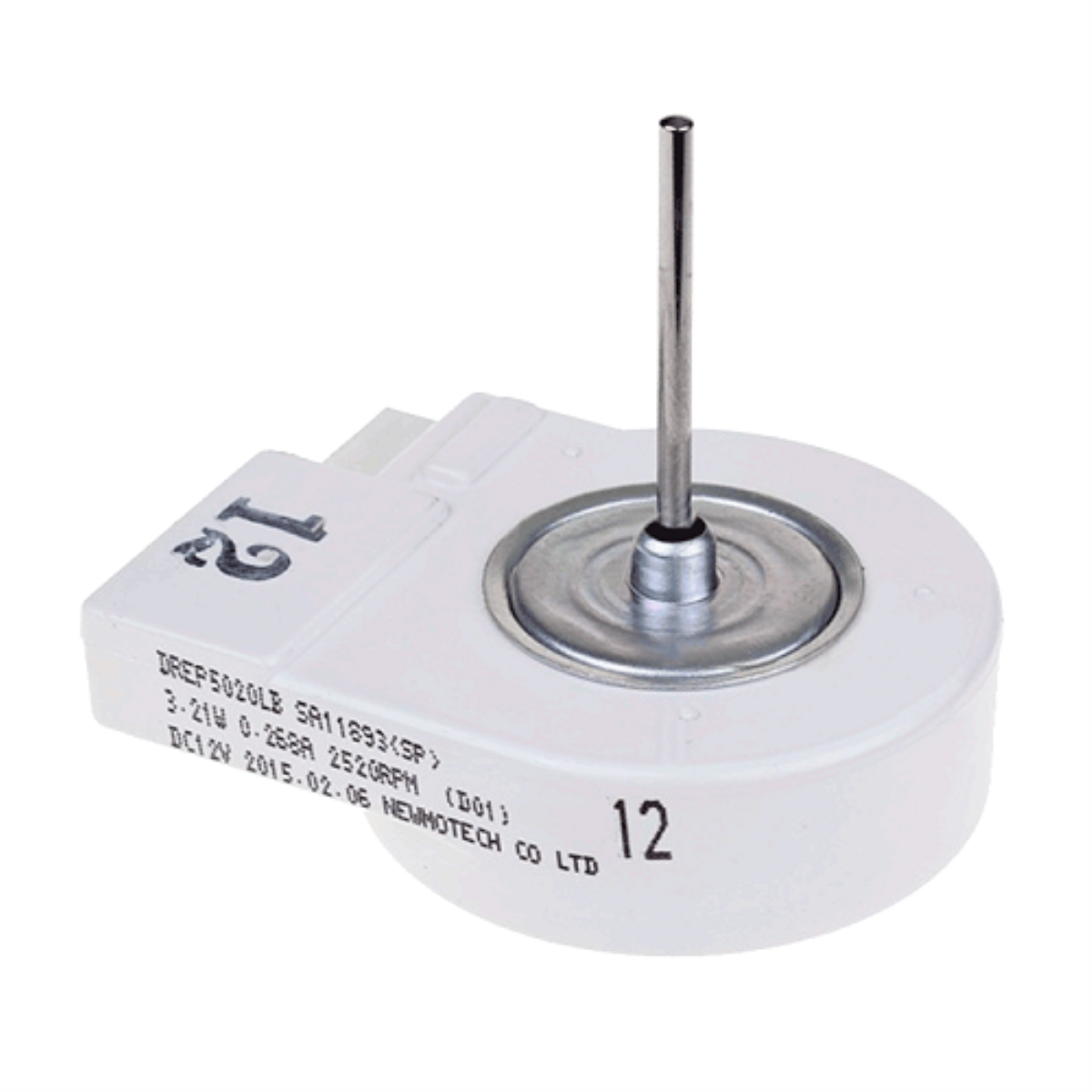 Двигатель вентилятора холодильника Samsung No-frost ZW-58 DC12V 3W 2520rpm, шток D3мм L33мм