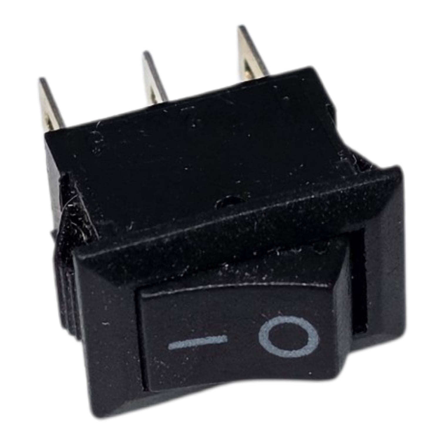 Кнопка 2 положения 1х3 контакта 20*15мм (черная) 3А/230V