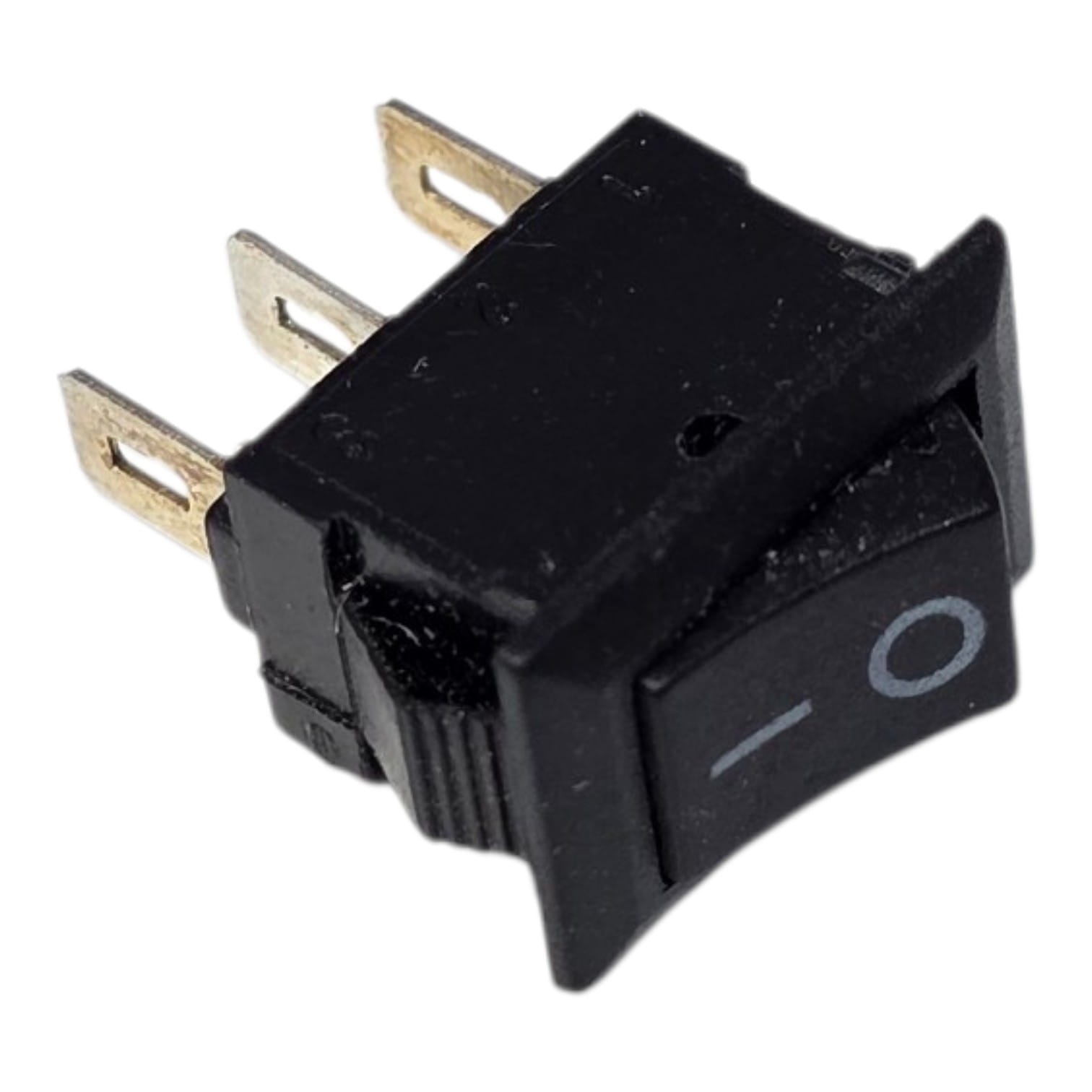 Кнопка 2 положения 1х3 контакта 20*15мм (черная) 3А/230V