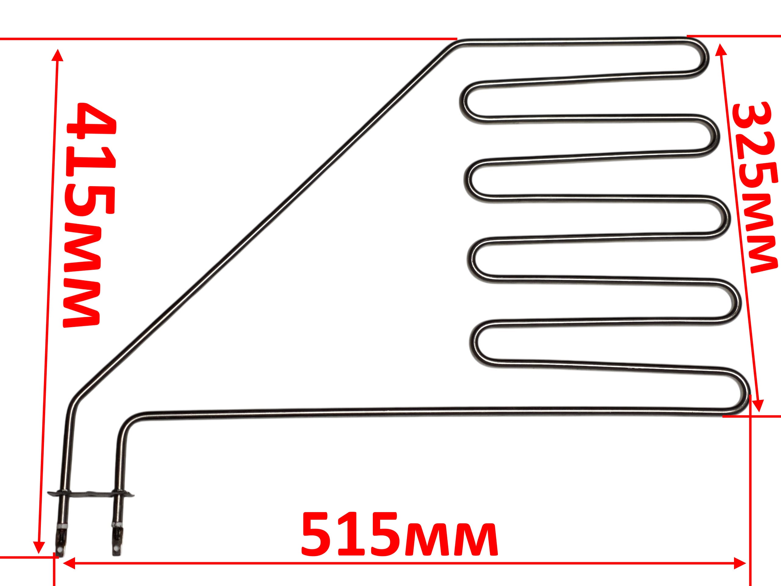 ТЭН для сауны 2000W 220V Harvia 320/415х515мм (косой) планка 60 мм