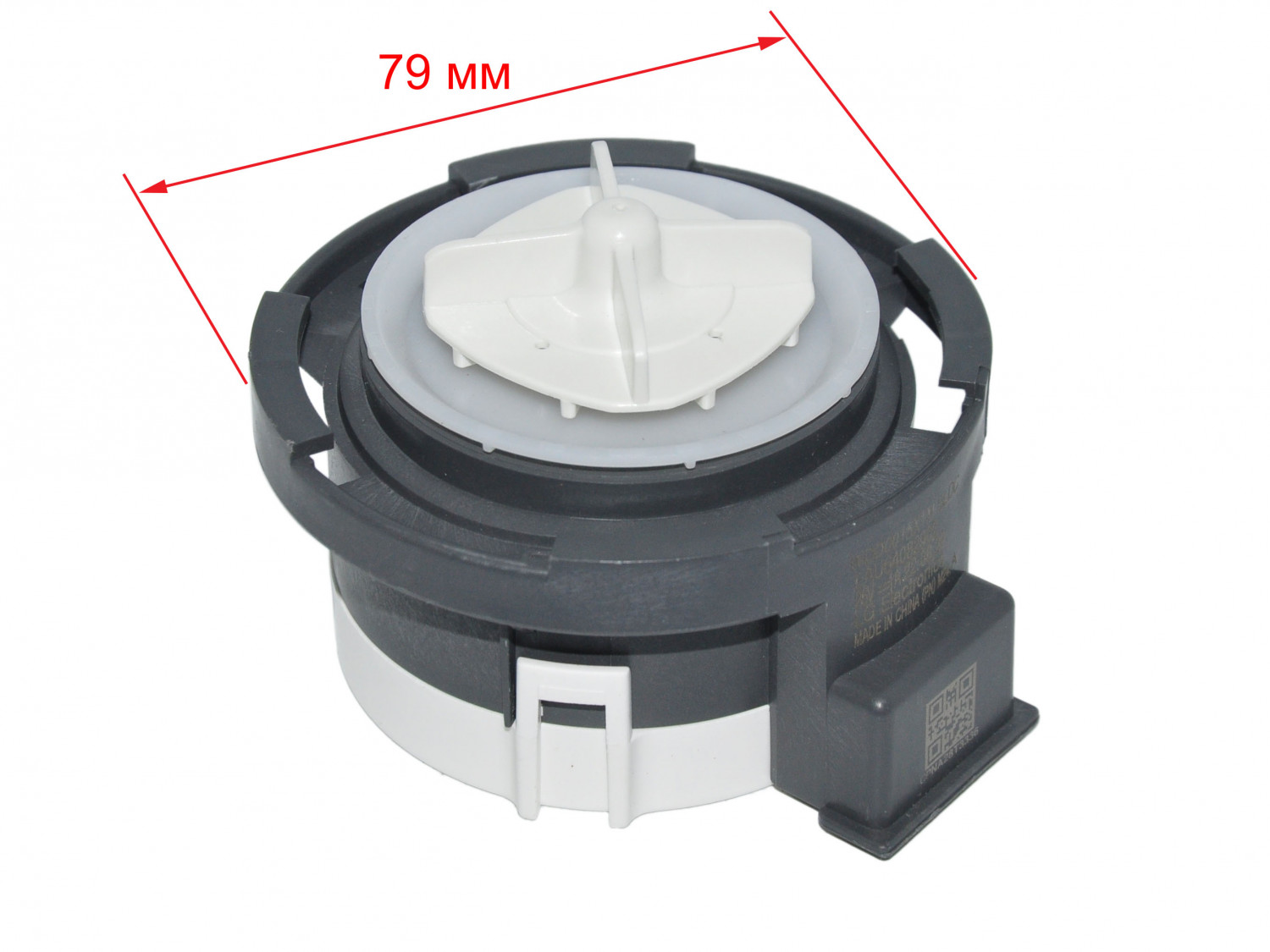 Двигатель сливного насоса (4 защелки, клеммы назад, 26V) LG EAU64082902