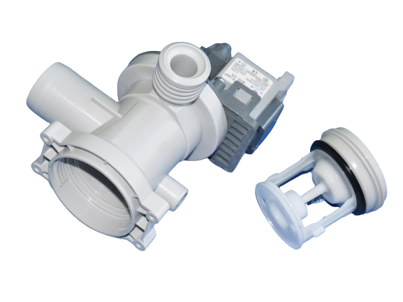 Насос сливной в сборе с улиткой стиральной машины Haier 21W 0022150033660401