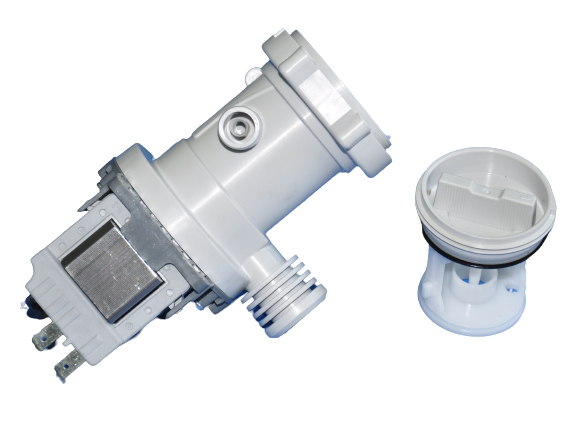 Насос сливной в сборе с улиткой стиральной машины Haier 21W 0022150033660401