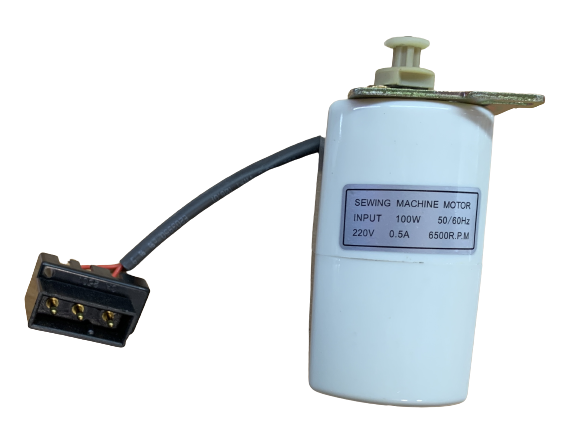 Двигатель швейной машины 100W, 6500 RPM, 220V в комплекте с ремнем (под управление педалью)