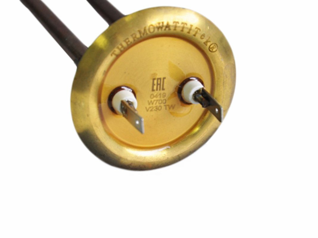 ТЭН водонагревателя 700W D64мм L250мм М4 RF медь+латунь Термекс 066056, 3174143 Премиум