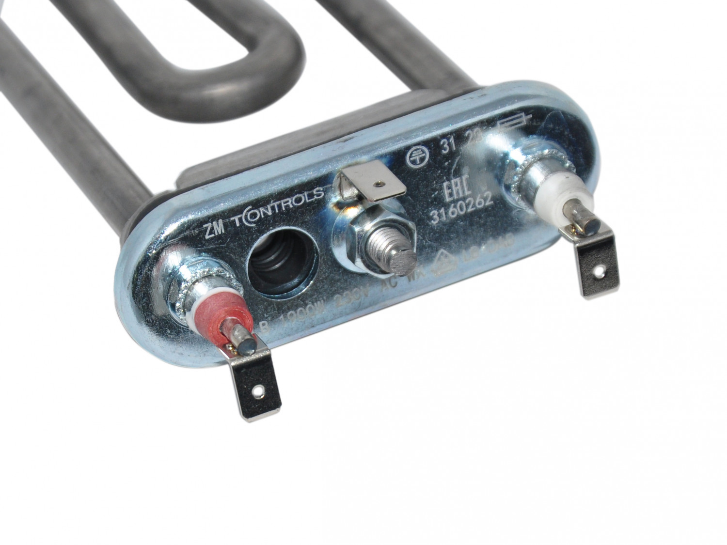 ТЭН стиральной машины 1900W L195мм прямой с отверстием Samsung (T-Controls) DC47-00006B
