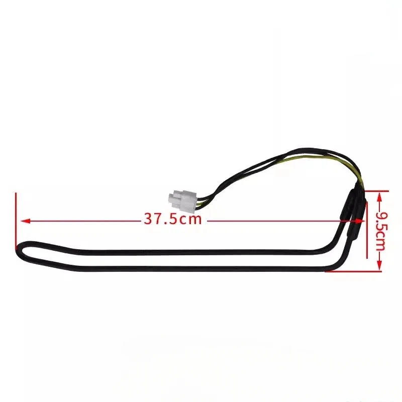 Тэн оттайки испарителя холодильника Haier, Candy, 165/180W, L375мм, 0064001597, оригинал