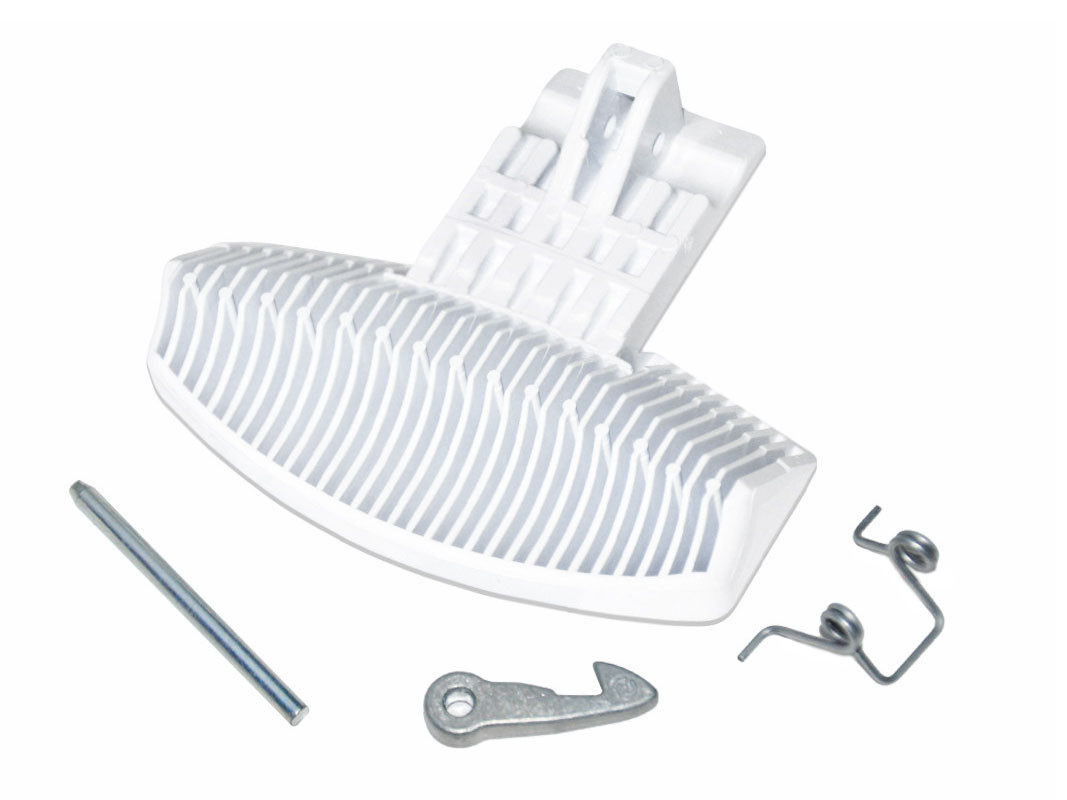 Ручка люка стиральной машины Indesit, Ariston, Whirlpool C00259035 (ручка, крючок, пружинка, штифт