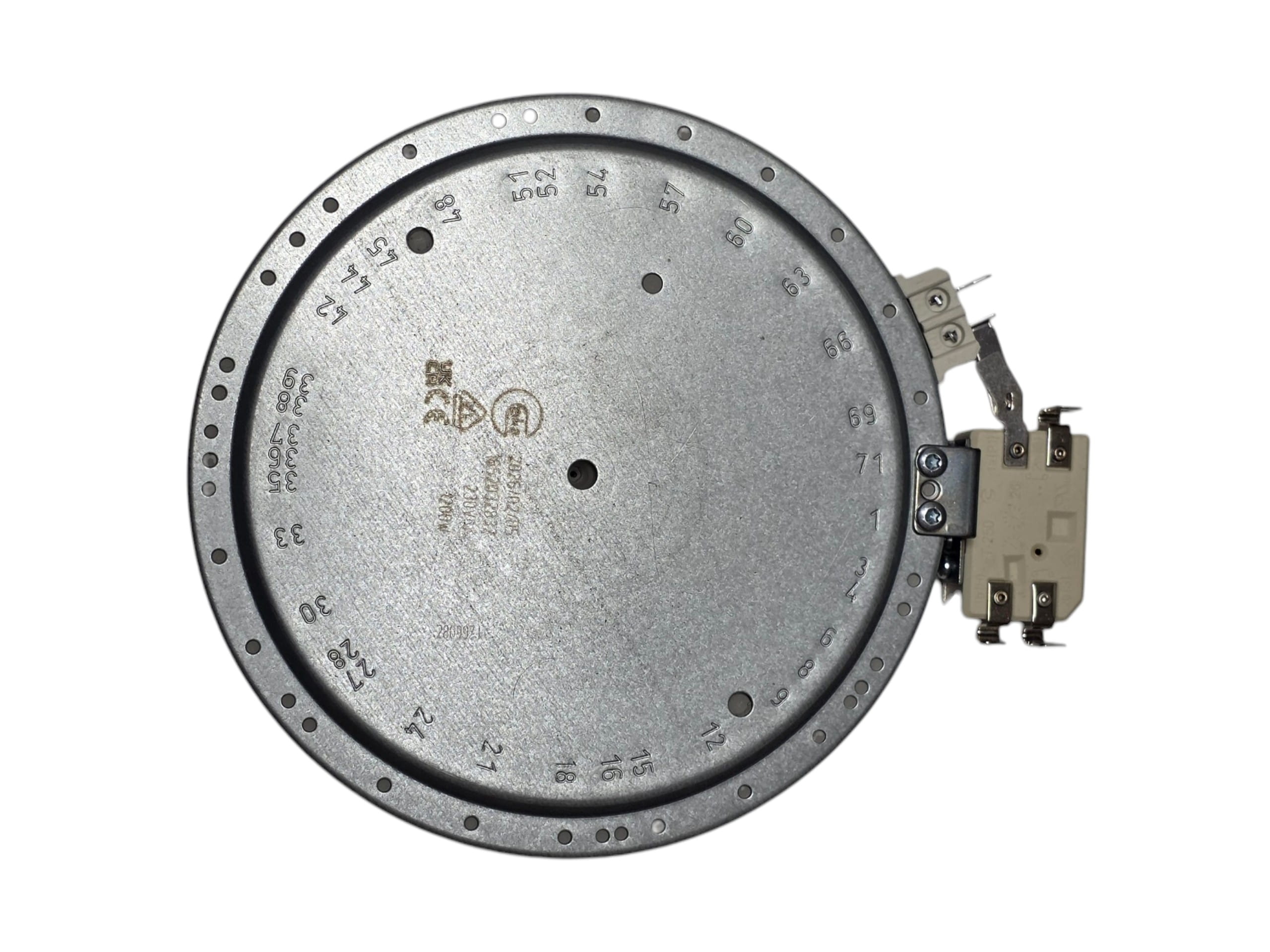 Конфорка стеклокерамики D165/145мм 1200W электрической плиты Indesit C00139035, оригинал