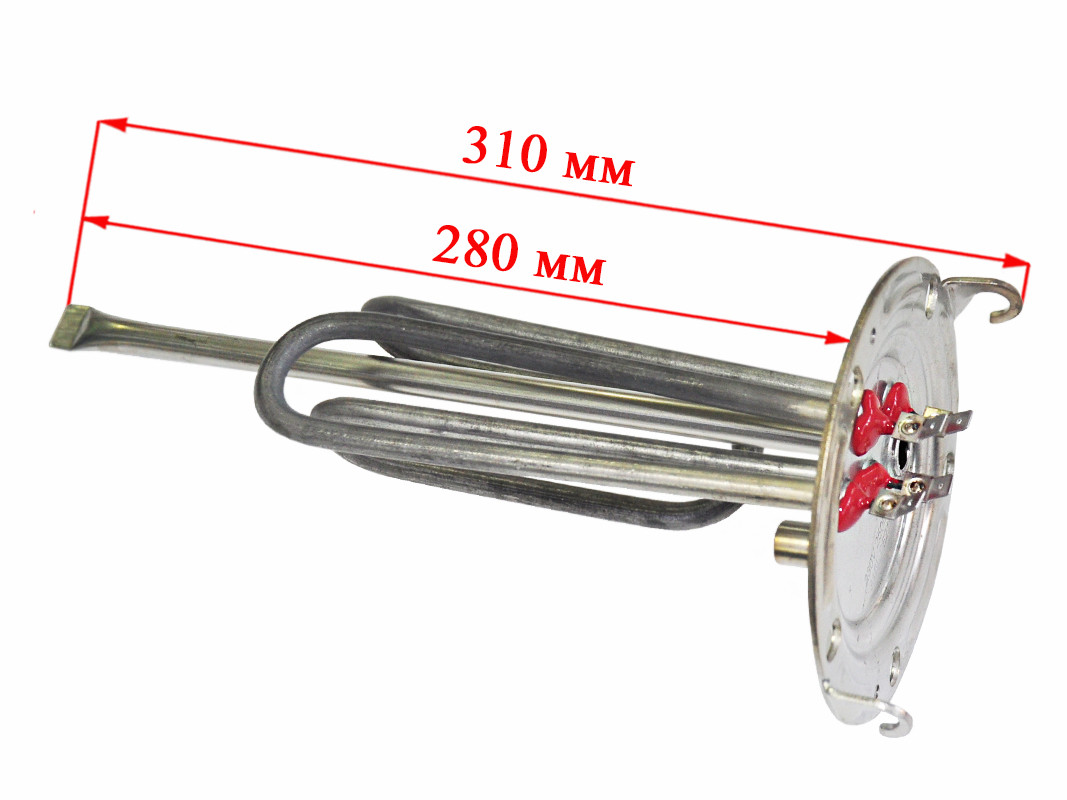 ТЭН водонагревателя 2500W (1000+1500) Ariston D125мм, тип RF нерж. L316мм, М5, 5 отв.,  65151746