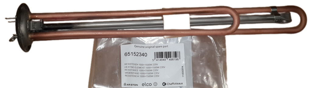 ТЭН водонагревателя 2500W (1000+1500) MTS D64мм RF под анод М4 65152340, оригинал