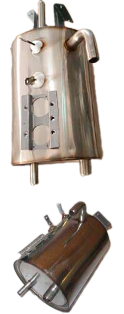 Бачок горячей воды кулера с ТЭНом в сборе 500W Ø93мм L130мм 220V (выход сверху)