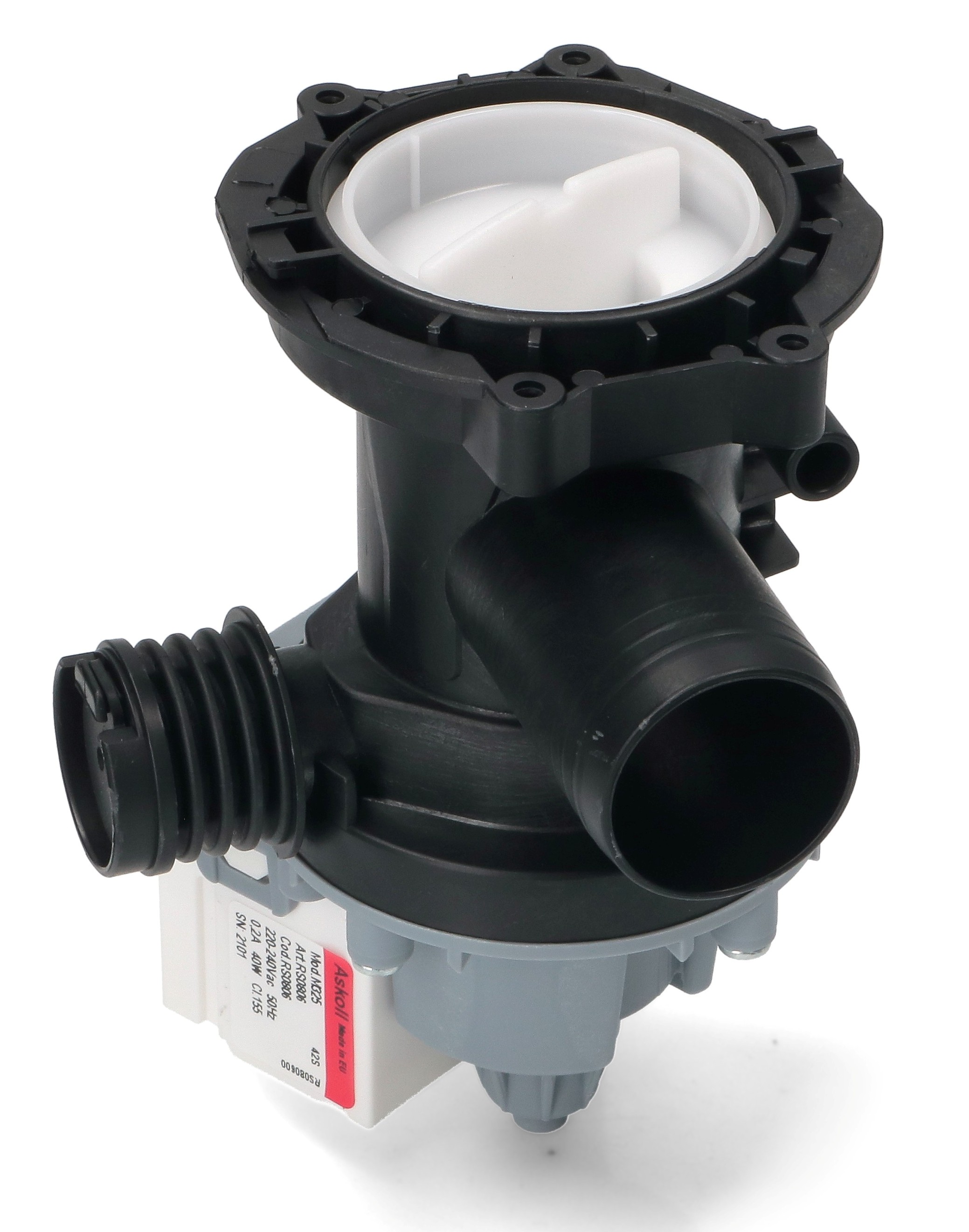 Насос сливной в сборе с улиткой 40W Askoll M116/M325 стиральной машины Indesit, Ariston