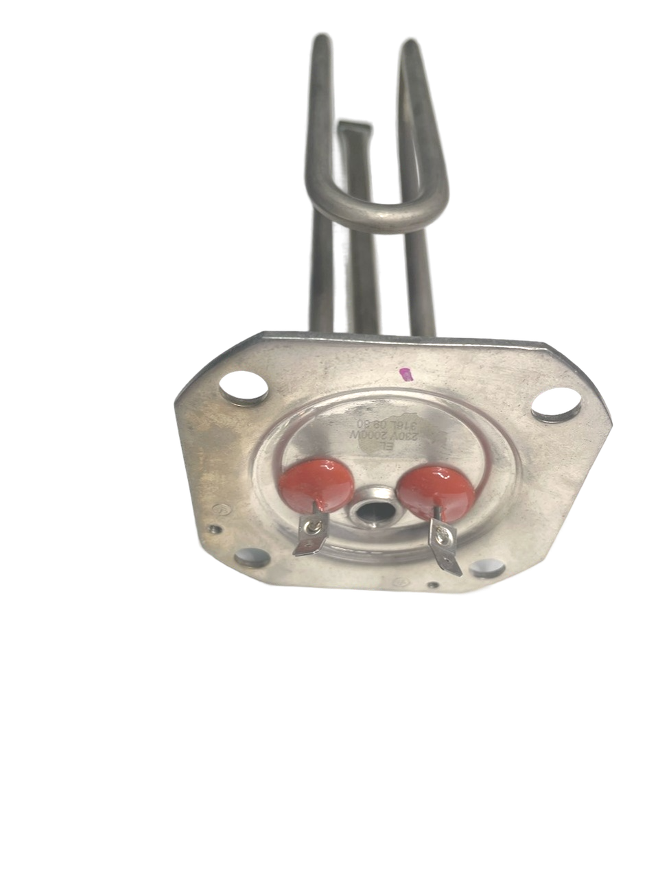 ТЭН водонагревателя 2000W квадратный фланец 90мм 4 отв. L215мм Haier, Candy, 0040400784, аналог