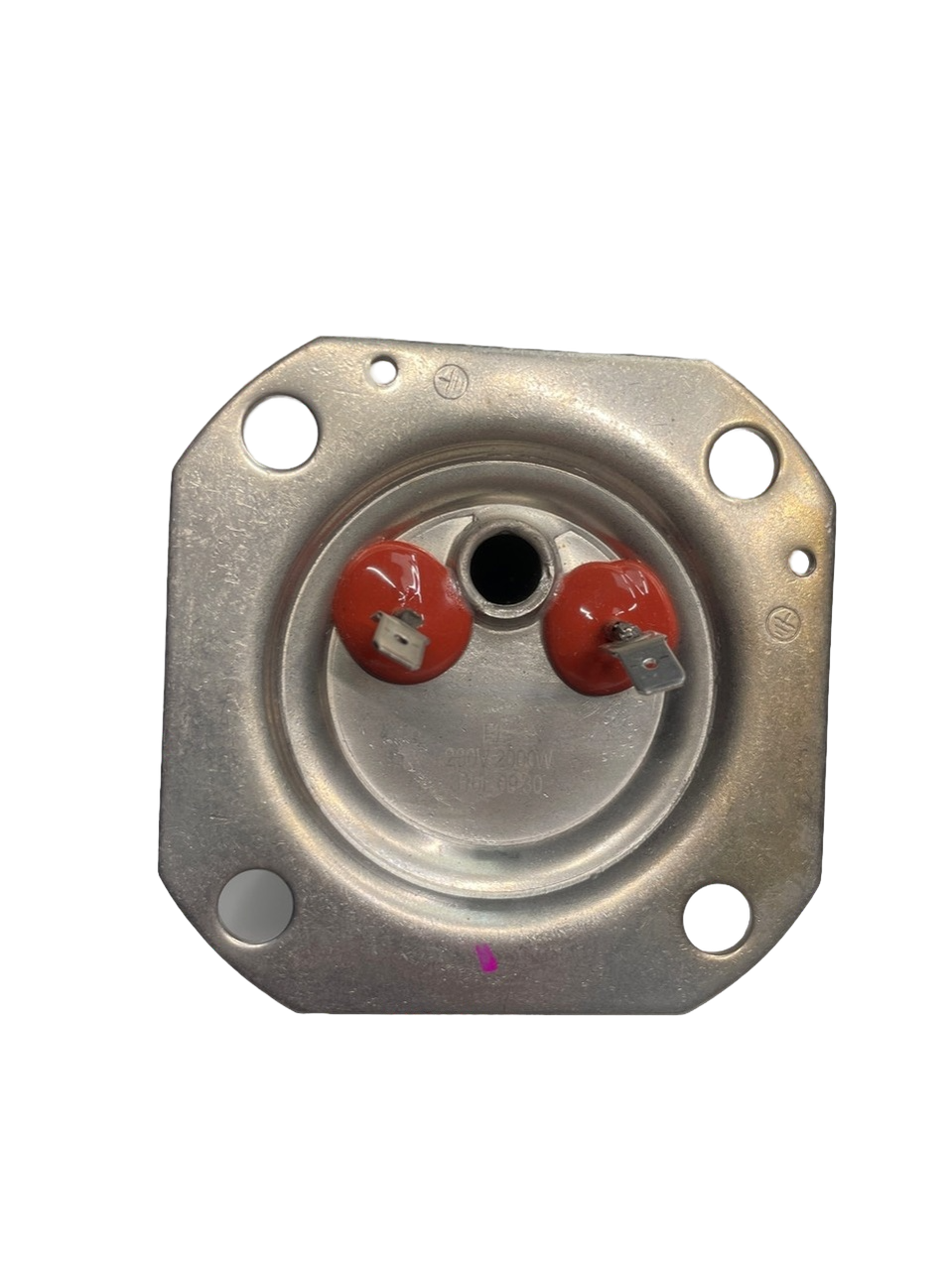 ТЭН водонагревателя 2000W квадратный фланец 90мм 4 отв. L215мм Haier, Candy, 0040400784, аналог