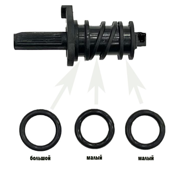 Ремкомплект крана пара кофемашины Delonghi  ESAM/EAM/EPDM, D19/14,1мм-1шт, d17,5/12,5мм -2шт