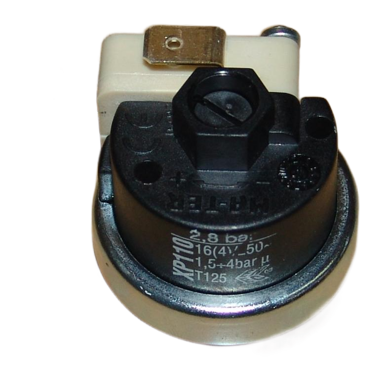Реле давления XP110, разьба 1/8, давление 2.8 Bar (диапазон 1,5-4) Bar, 1 micro, 3-контакт, 16(4)А