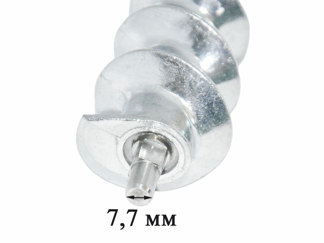 Шнек мясорубки Bosch, 00050366, L95мм, квадрат 8*8 мм, без втулки
