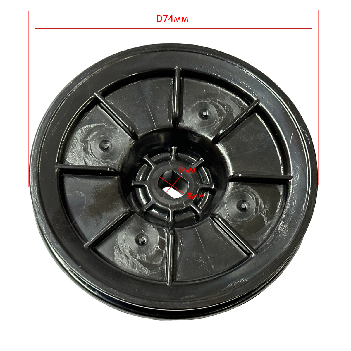 Шкив сушильной машины D74мм, H10мм Haier 0180200610 оригинал